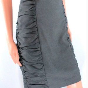 Anthropologie Cartonnier Alluring Sway Pencil Skirt with Side Ruching